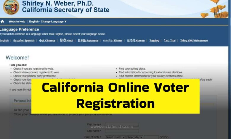 California Online Voter Registration